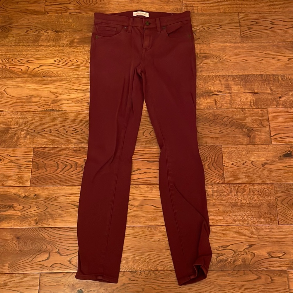 Madewell burgundy jeans